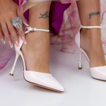 Stiletto cipő 3DC15 Világos Bézs » MeiShoes.ro