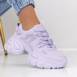 Női sportcipő platformmal 2023-12 Lila » MeiShoes.ro