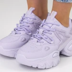 Női sportcipő platformmal 2023-12 Lila » MeiShoes.ro