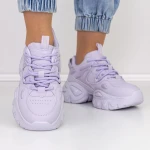Női sportcipő platformmal 2023-12 Lila » MeiShoes.ro
