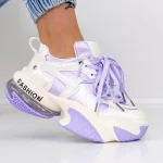 Női sportcipő platformmal 9915 Lila » MeiShoes.ro