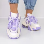 Női sportcipő platformmal 9915 Lila » MeiShoes.ro