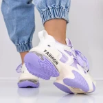Női sportcipő platformmal 9915 Lila » MeiShoes.ro
