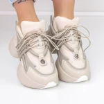Női sportcipő platformmal M8 Barna » MeiShoes.ro