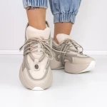 Női sportcipő platformmal M8 Barna » MeiShoes.ro