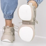 Női sportcipő platformmal M8 Barna » MeiShoes.ro