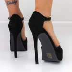 Női sarkú cipő és platform 3XKK9 Fekete » MeiShoes.ro