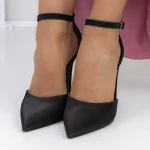 Stiletto cipő 3XKK10 Fekete » MeiShoes.ro