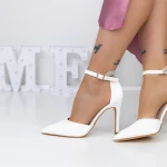 Stiletto cipő 3XKK10 Fehér » MeiShoes.ro