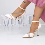 Stiletto cipő 3XKK22 Bézs » MeiShoes.ro