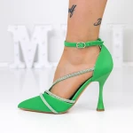 Stiletto cipő 3XKK22 Zöld » MeiShoes.ro