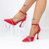 Stiletto cipő 3XKK22 Piros Mei