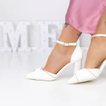 Vastag sarkú cipő 3XKK18 Fehér » MeiShoes.ro