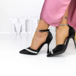 Stiletto cipő 3XKK23 Fekete » MeiShoes.ro