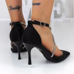 Stiletto cipő 3XKK15 Fekete » MeiShoes.ro