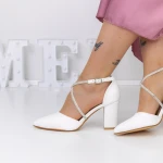 Vastag sarkú cipő 2YXD63 Fehér » MeiShoes.ro