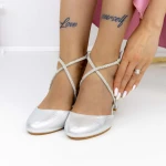 Vastag sarkú cipő 2YXD62 Ezüst » MeiShoes.ro