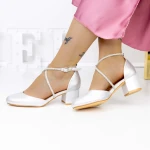Vastag sarkú cipő 2YXD62 Ezüst » MeiShoes.ro