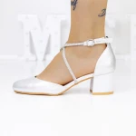 Vastag sarkú cipő 2YXD62 Ezüst » MeiShoes.ro