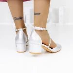 Vastag sarkú cipő 2YXD62 Ezüst » MeiShoes.ro