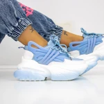 Női sportcipő platformmal 3WL5 Kék » MeiShoes.ro
