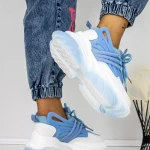 Női sportcipő platformmal 3WL5 Kék » MeiShoes.ro