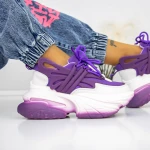 Női sportcipő platformmal 3WL5 Lila » MeiShoes.ro