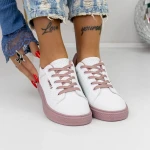 Női tornacipő 961 Rózsaszín-Fehér » MeiShoes.ro