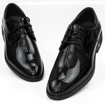 Elegáns férfi cipő 8D7605 Fekete » MeiShoes.ro