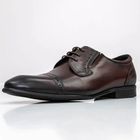 Elegáns férfi cipő 003-A036 Burgundia » MeiShoes.ro