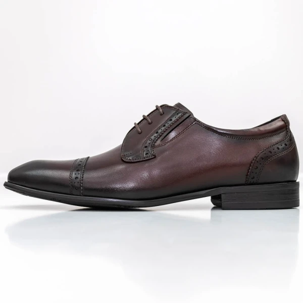 Elegáns férfi cipő 003-A036 Burgundia » MeiShoes.ro