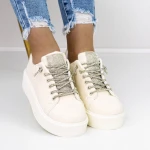Női tornacipő 3WL50 Bézs » MeiShoes.ro