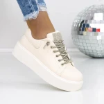 Női tornacipő 3WL50 Bézs » MeiShoes.ro