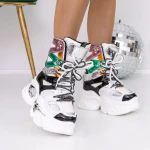 Tavaszi-őszi női csizma 69 Fehér » MeiShoes.ro
