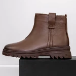 Tavaszi-őszi női csizma 0322 Barna » MeiShoes.ro