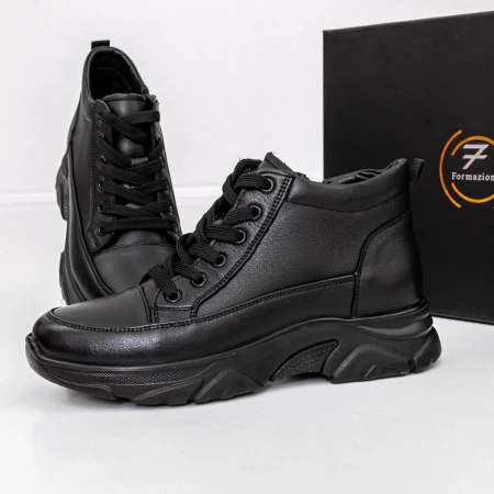 Tavaszi-őszi női csizma M3055 Fekete » MeiShoes.ro