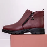 Tavaszi-őszi női csizma M7670 Burgundia » MeiShoes.ro