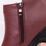 Tavaszi-őszi női csizma M7670 Burgundia » MeiShoes.ro