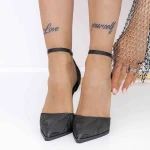 Stiletto cipő 3DC30 Fekete » MeiShoes.ro