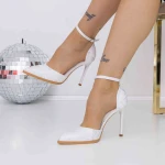 Stiletto cipő 3DC30 Fehér » MeiShoes.ro