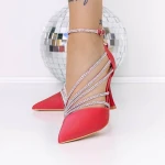 Stiletto cipő 3MZY1 Piros » MeiShoes.ro