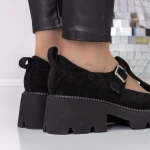 Női alkalmi cipő 3LE21 Fekete » MeiShoes.ro