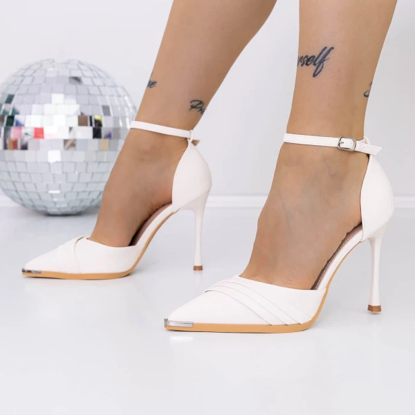 Stiletto cipő 3DC28 Bézs » MeiShoes.ro