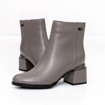 Vastag sarkú bokacsizma K5830-5046B Szürke » MeiShoes.ro