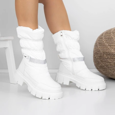 Puha női csizma 3YKQ9 Fehér » MeiShoes.ro