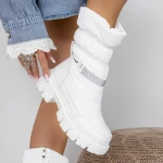 Puha női csizma 3YKQ9 Fehér » MeiShoes.ro