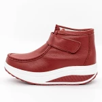 Puha női csizma T5024 Piros » MeiShoes.ro