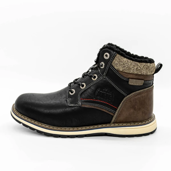 Férfi bakancs AM3749-1 Fekete » MeiShoes.ro