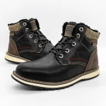 Férfi bakancs AM3749-1 Fekete » MeiShoes.ro