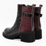 Tavaszi-őszi női csizma 1026-2 Burgundia » MeiShoes.ro